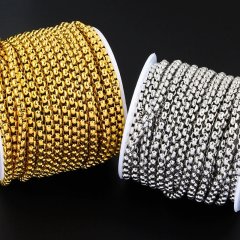 3Mm Gümüş Örme Zi̇nci̇r Çeli̇k 100 Metre